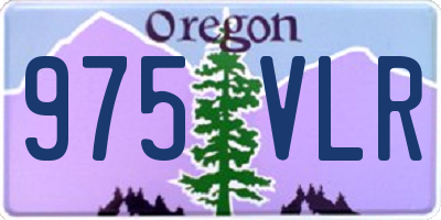 OR license plate 975VLR
