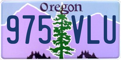 OR license plate 975VLU