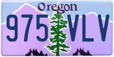 OR license plate 975VLV