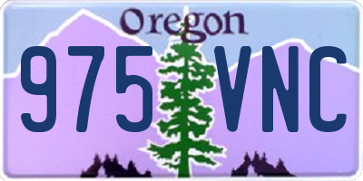 OR license plate 975VNC