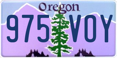 OR license plate 975VOY