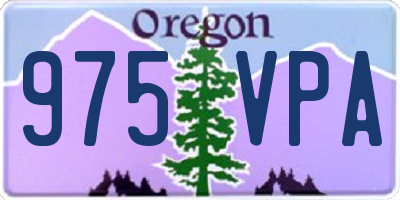OR license plate 975VPA
