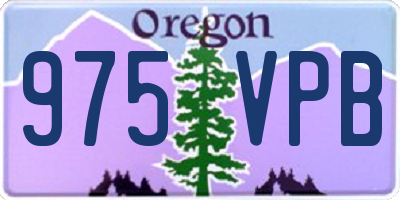 OR license plate 975VPB