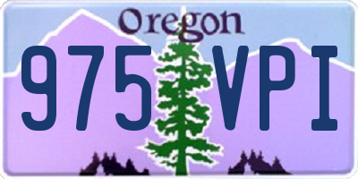 OR license plate 975VPI