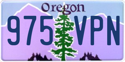 OR license plate 975VPN