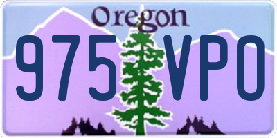 OR license plate 975VPO