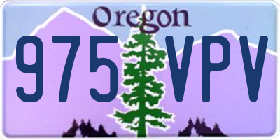 OR license plate 975VPV