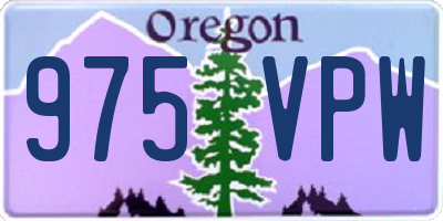 OR license plate 975VPW