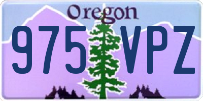OR license plate 975VPZ