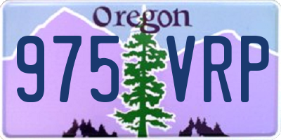 OR license plate 975VRP