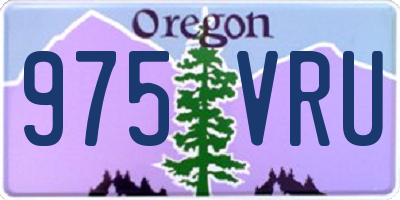 OR license plate 975VRU