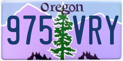 OR license plate 975VRY