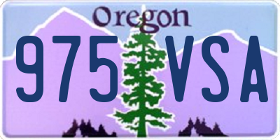 OR license plate 975VSA