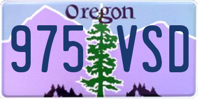 OR license plate 975VSD