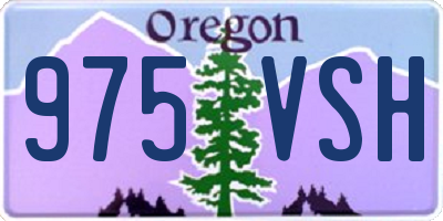 OR license plate 975VSH