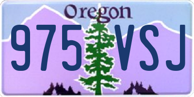 OR license plate 975VSJ