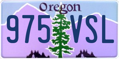 OR license plate 975VSL