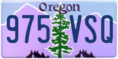 OR license plate 975VSQ