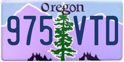 OR license plate 975VTD