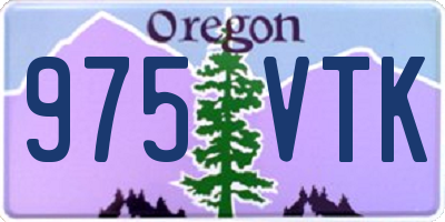OR license plate 975VTK