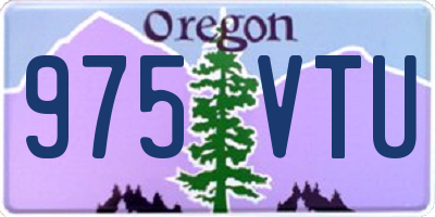 OR license plate 975VTU