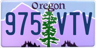 OR license plate 975VTV