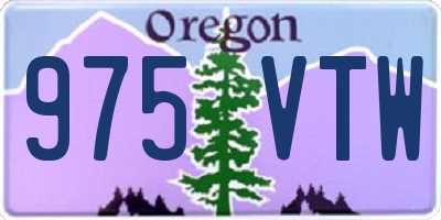 OR license plate 975VTW