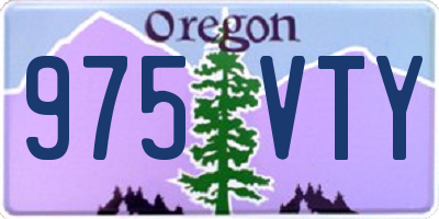 OR license plate 975VTY