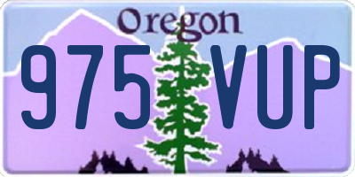 OR license plate 975VUP