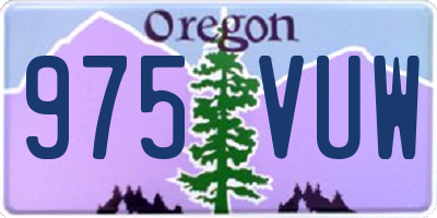 OR license plate 975VUW