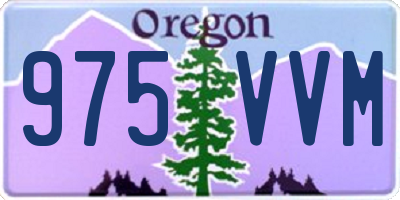 OR license plate 975VVM