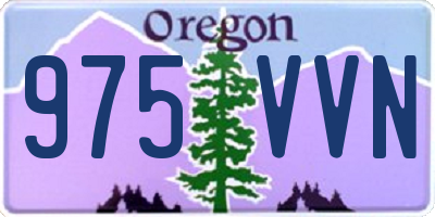 OR license plate 975VVN