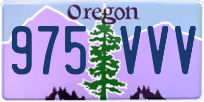 OR license plate 975VVV