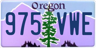 OR license plate 975VWE