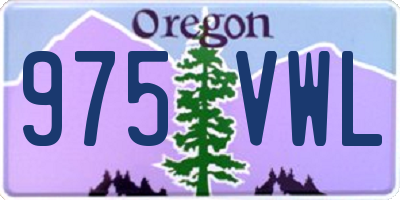 OR license plate 975VWL