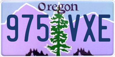OR license plate 975VXE