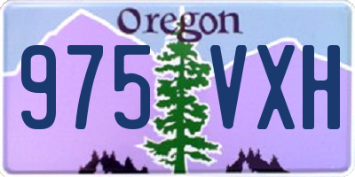OR license plate 975VXH