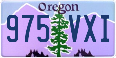 OR license plate 975VXI