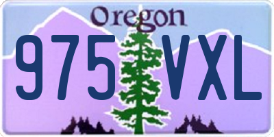 OR license plate 975VXL