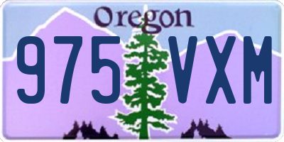 OR license plate 975VXM