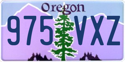OR license plate 975VXZ