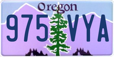 OR license plate 975VYA