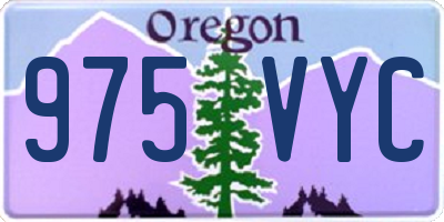 OR license plate 975VYC