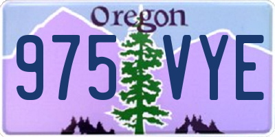 OR license plate 975VYE