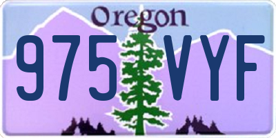 OR license plate 975VYF