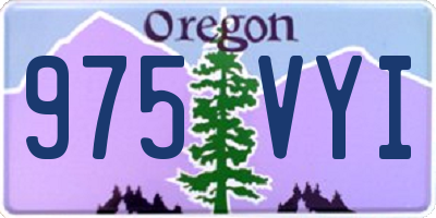 OR license plate 975VYI