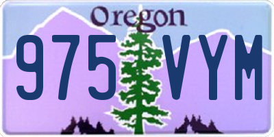 OR license plate 975VYM