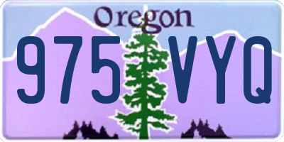 OR license plate 975VYQ