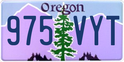 OR license plate 975VYT