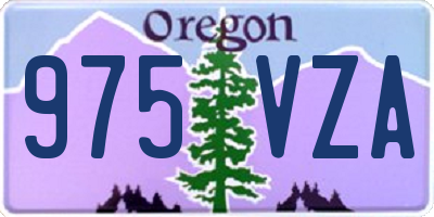 OR license plate 975VZA